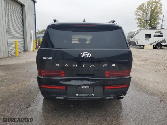 2024 Hyundai Santa Fe SEL with VIN 5NMP24GLXRH006482, listed as a Copart auction lot 59469954 with 136 mi miles and Salvage Title. Bid and sale history available at carsss.com. Image 6.