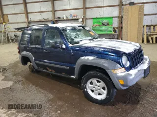 2005 Jeep Liberty Sport with VIN 1J4GL48K65W509415, listed as a Copart auction lot 88840445 with Not Provided miles and Salvage Title. Bid and sale history available at DreamBid. Image 4.
