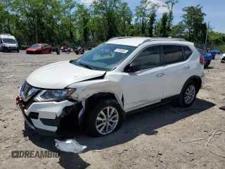 2017 Nissan Rogue SV with VIN 5N1AT2MV8HC882604, listed as a Copart auction lot 57394065 with 90,437 mi miles and Salvage title. Bid and sale history available at DreamBid. Image 1.