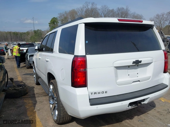 2019 Chevrolet Tahoe LT with VIN 1GNSCBKC6KR345154, listed as a IAAI auction lot 41808536 with 124,325 mi miles. Bid and sale history available at carsss.com. Image 3.
