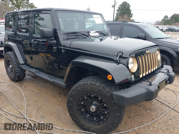 2014 Jeep Wrangler Unlimited Sahara with VIN 1C4HJWEG1EL202974, listed as a IAAI auction lot 41591870 with 17,174 mi miles. Bid and sale history available at carsss.com. Image 1.