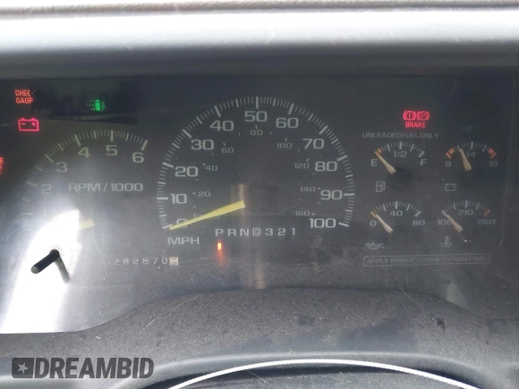 1998 Chevrolet Silverado 1500 with VIN 2GCEC19R0W1116302, listed as a IAAI auction lot 41558346 with 282,870 mi miles and . Bid and sale history available at DreamBid. Image 7.