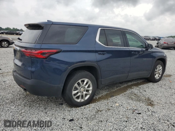 2022 Chevrolet Traverse LS with VIN 1GNERFKW7NJ137154, listed as a Copart auction lot 53949025 with 60,404 mi miles and Salvage title. Bid and sale history available at DreamBid. Image 3.