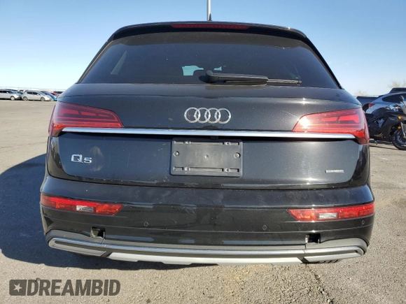 2023 Audi Q5 Premium with VIN WA1ABAFY4P2086178, listed as a Copart auction lot 43965375 with 21,883 mi miles and Salvage title. Bid and sale history available at DreamBid. Image 6.
