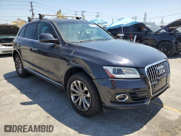 2015 Audi Q5 Premium Plus with VIN WA1LFAFP9FA066937, listed as a Copart auction lot 56523795 with 64,090 mi miles and Salvage title. Bid and sale history available at DreamBid. Image 4.