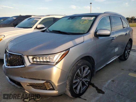 2019 Acura MDX Advance with VIN 5J8YD3H89KL005686, listed as a Copart auction lot 73729064 with 85,222 mi miles and Non repairable. Bid and sale history available at DreamBid. Image 1.