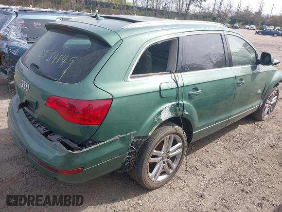 2008 Audi Q7 Premium with VIN WA1BY74L08D026465, listed as a IAAI auction lot 42118574 with Not provided miles and . Bid and sale history available at DreamBid. Image 4.