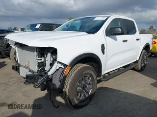 2024 Ford Ranger with VIN 1FTER4HPXRLE39741, listed as a IAAI auction lot 41471689 with 301 mi miles and . Bid and sale history available at DreamBid. Image 2.