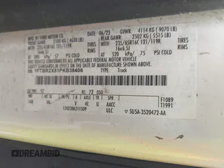 2023 Ford Transit Cargo with VIN 1FTBR2X81PKB38408, listed as a IAAI auction lot 42608271 with 28,384 mi miles and . Bid and sale history available at DreamBid. Image 9.