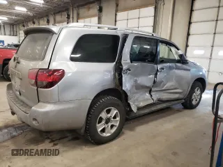 2019 Toyota Sequoia SR5 with VIN 5TDBY5G15KS168276, listed as a Copart auction lot 43376395 with 0 mi miles and Salvage Title. Bid and sale history available at carsss.com. Image 3.