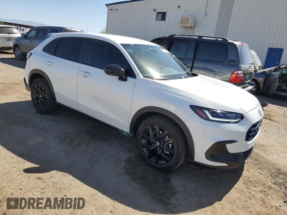 2024 Honda HR-V Sport with VIN 3CZRZ2H56RM708508, listed as a Copart auction lot 57341425 with 14,709 mi miles and Salvage title. Bid and sale history available at DreamBid. Image 4.