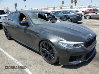 2020 BMW M5 Competition with VIN WBSJF0C02LB449079, listed as a Copart auction lot 68273734 with 0 mi miles and Salvage Title. Bid and sale history available at carsss.com. Image 4.