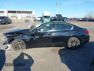2017 Infiniti Q50 2.0t with VIN JN1CV7AR9HM680931, listed as a IAAI auction lot 40921330 with 87,886 mi miles. Bid and sale history available at carsss.com. Image 15.