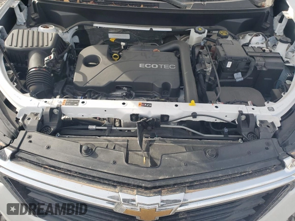 2022 Chevrolet Equinox LT with VIN 3GNAXKEV5NL193280, listed as a Copart auction lot 50025665 with 56,555 mi miles and Salvage Title. Bid and sale history available at DreamBid. Image 11.