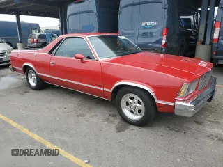 1978 Chevrolet El Camino z VIN 1W80U8Z410756, wystawiony jako Copart lot #76082714 z przebiegiem 1153 mil mil oraz Czysty tytuł • Clean title. Historia ofert i sprzedaży dostępna na DreamBid. Obrazek 4.