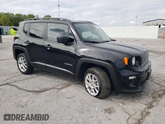 2022 Jeep Renegade Latitude z VIN ZACNJDB10NPN70997, wystawiony jako Copart lot #56013455 z przebiegiem 20 548 mil mil oraz Szkoda całkowita • Salvage title. Historia ofert i sprzedaży dostępna na DreamBid. Obrazek 4.