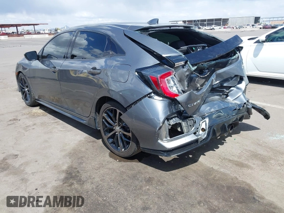 2021 Honda Civic Sport with VIN SHHFK7H48MU412242, listed as a IAAI auction lot 41967318 with 54,137 mi miles and . Bid and sale history available at DreamBid. Image 3.
