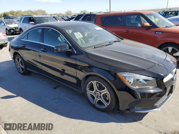 2018 Mercedes-Benz CLA 250 with VIN WDDSJ4GB5JN541978, listed as a Copart auction lot 71281573 with 47,595 mi miles and . Bid and sale history available at DreamBid. Image 4.