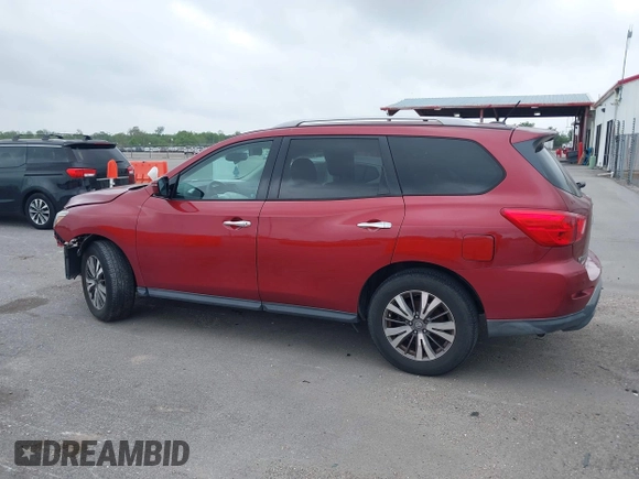 2017 Nissan Pathfinder S with VIN 5N1DR2MNXHC696400, listed as a IAAI auction lot 41968662 with 129,107 mi miles and . Bid and sale history available at DreamBid. Image 13.