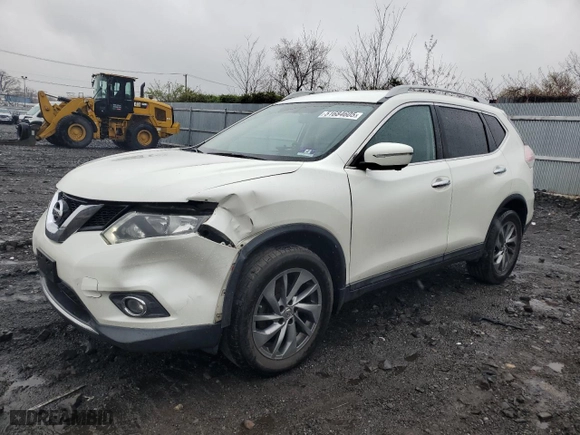 2015 Nissan Rogue SL with VIN 5N1AT2MVXFC829139, listed as a Copart auction lot 51684605 with 95,219 mi miles and Salvage Title. Bid and sale history available at carsss.com. Image 1.