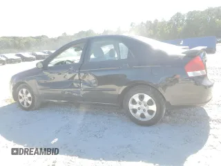 2009 Kia Spectra SX with VIN KNAFE221X95614791, listed as a Copart auction lot 75534254 with 195,288 mi miles and Salvage Title. Bid and sale history available at carsss.com. Image 2.