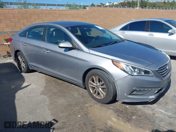 2015 Hyundai Sonata SE with VIN 5NPE24AF0FH182997, listed as a IAAI auction lot 42014095 with 80,109 mi miles and . Bid and sale history available at DreamBid. Image 1.