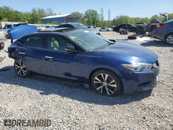 2018 Nissan Maxima Platinum with VIN 1N4AA6AP8JC382929, listed as a Copart auction lot 51987855 with 25,897 mi miles and Salvage Title. Bid and sale history available at DreamBid. Image 4.