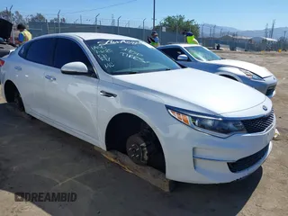 2017 Kia Optima LX with VIN 5XXGT4L38HG166828, listed as a IAAI auction lot 42686872 with 85,691 mi miles and . Bid and sale history available at DreamBid. Image 1.
