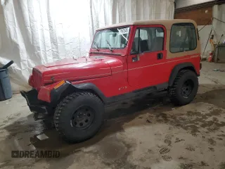 1995 Jeep Wrangler with VIN 1J4FY29S1SP246885, listed as a Copart auction lot 49591545 with 221,814 mi miles and Salvage Title. Bid and sale history available at carsss.com. Image 1.