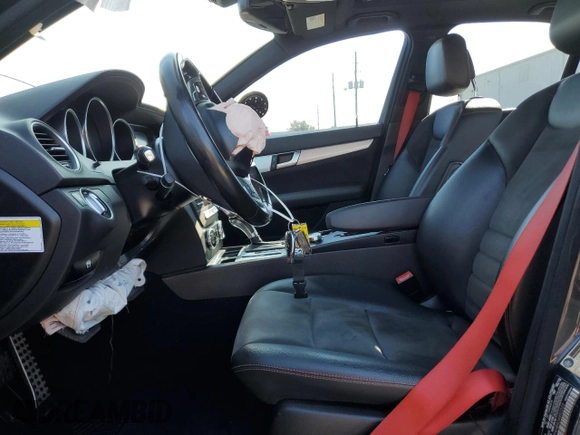 2013 Mercedes-Benz C 250 Sport with VIN WDDGF4HB4DA852223, listed as a Copart auction lot 46757365 with 107,243 mi miles and Salvage title. Bid and sale history available at DreamBid. Image 7.