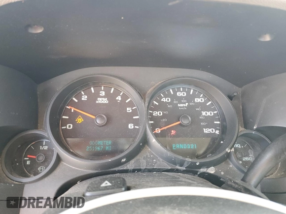2011 Chevrolet Silverado 1500 Work Truck with VIN 1GCNCPEX8BZ111065, listed as a Copart auction lot 46312085 with 251,967 mi miles and Salvage Title. Bid and sale history available at DreamBid. Image 9.
