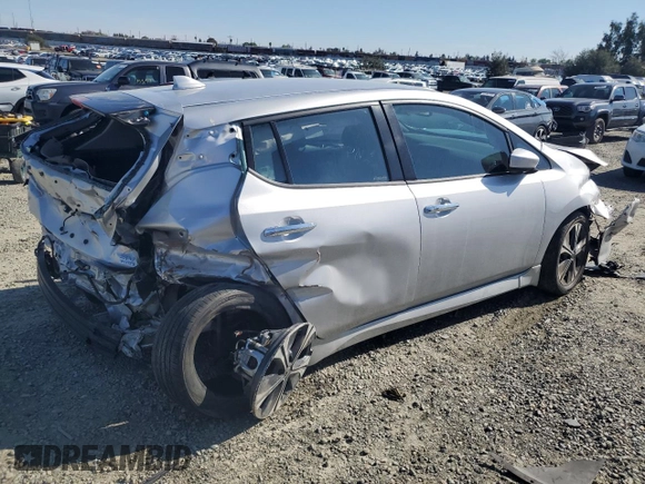 2022 Nissan LEAF SV Plus with VIN 1N4BZ1CV3NC561350, listed as a Copart auction lot 46451005 with 42,215 mi miles and Salvage Title. Bid and sale history available at DreamBid. Image 3.