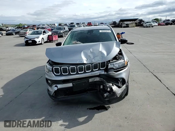 2022 Jeep Compass Latitude with VIN 3C4NJCBB7NT101226, listed as a Copart auction lot 50944275 with Not provided miles and Salvage title. Bid and sale history available at DreamBid. Image 11.
