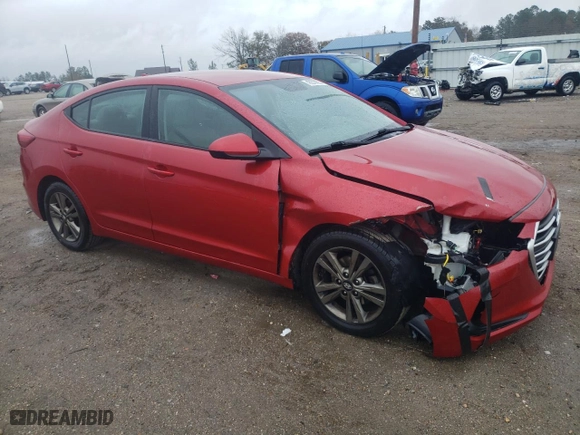 2018 Hyundai Elantra SEL with VIN 5NPD84LF4JH327040, listed as a Copart auction lot 43273555 with 114,729 mi miles and Salvage Title. Bid and sale history available at carsss.com. Image 4.