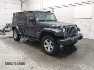 2018 Jeep Wrangler JK Unlimited Sport with VIN 1C4BJWDG9JL890272, listed as a IAAI auction lot 41551844 with 77,655 mi miles. Bid and sale history available at carsss.com. Image 1.