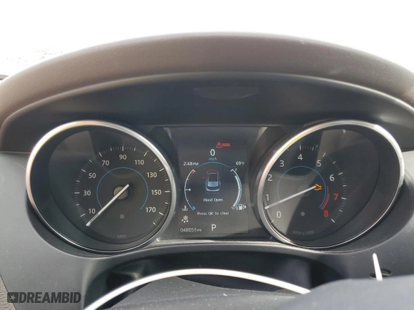 2017 Jaguar F-PACE 35t Prestige with VIN SADCK2BVXHA060972, listed as a Copart auction lot 48649505 with 48,055 mi miles and Salvage Title. Bid and sale history available at carsss.com. Image 9.
