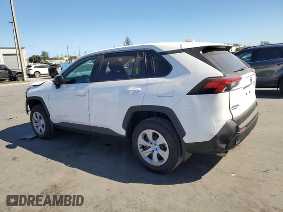 2024 Toyota RAV4 LE with VIN 2T3H1RFV9RC299215, listed as a Copart auction lot 49764535 with 7,316 mi miles and Salvage Title. Bid and sale history available at carsss.com. Image 2.