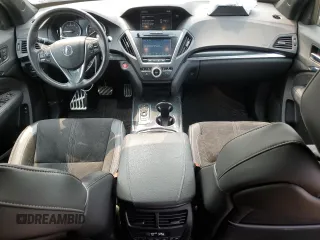 2020 Acura MDX Technology with VIN 5J8YD4H04LL027550, listed as a Copart auction lot 58573455 with 45,007 mi miles and Salvage title. Bid and sale history available at DreamBid. Image 8.