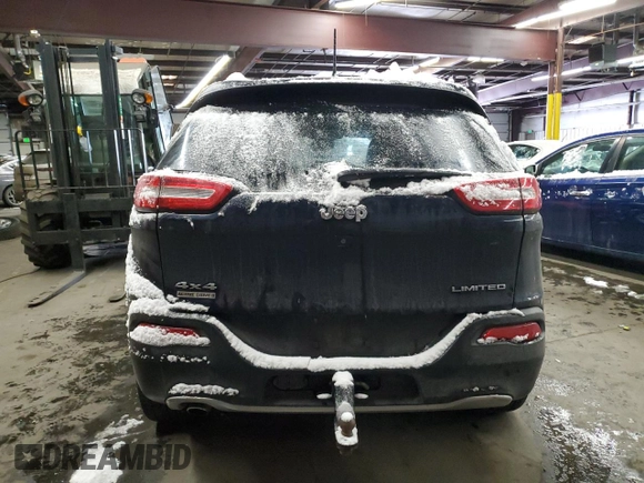 2014 Jeep Cherokee Limited with VIN 1C4PJMDB7EW202563, listed as a Copart auction lot 44465125 with 185,245 mi miles and Non repairable. Bid and sale history available at DreamBid. Image 6.