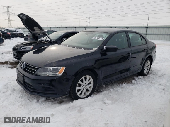 2015 Volkswagen Jetta SE with VIN 3VWD17AJ0FM247567, listed as a Copart auction lot 58827334 with 105,650 mi miles and Non repairable. Bid and sale history available at DreamBid. Image 1.