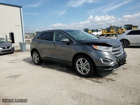 2017 Ford Edge Titanium with VIN 2FMPK3K80HBC69716, listed as a Copart auction lot 44127295 with 105,245 mi miles and Salvage Title. Bid and sale history available at carsss.com. Image 14.