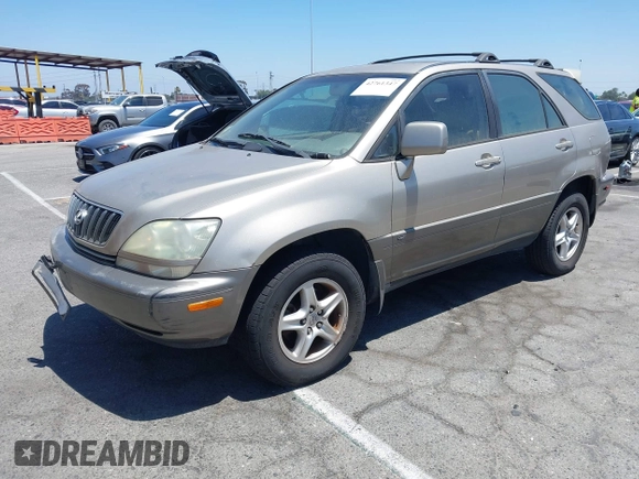 2001 Lexus RX 300 with VIN JTJGF10U210091521, listed as a IAAI auction lot 42761347 with 212,496 mi miles and . Bid and sale history available at DreamBid. Image 2.