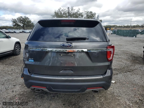 2018 Ford Explorer XLT with VIN 1FM5K7D82JGB15776, listed as a Copart auction lot 46549865 with 90,130 mi miles and Salvage Title. Bid and sale history available at carsss.com. Image 6.