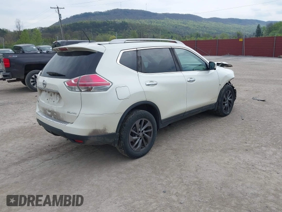 2016 Nissan Rogue SL with VIN 5N1AT2MV6GC844741, listed as a IAAI auction lot 42124853 with 176,617 mi miles and . Bid and sale history available at DreamBid. Image 4.