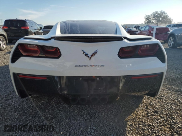 2017 Chevrolet Corvette 3LT with VIN 1G1YF2D77H5101239, listed as a Copart auction lot 81908564 with 0 mi miles and Salvage Title. Bid and sale history available at carsss.com. Image 6.