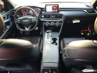 2020 Genesis G70 3.3T with VIN KMTG34LE0LU048827, listed as a Copart auction lot 78878334 with 41,430 mi miles and Salvage Title. Bid and sale history available at carsss.com. Image 8.