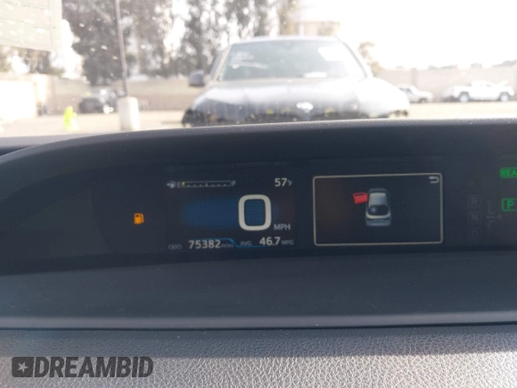 2019 Toyota Prius L Eco z VIN JTDKARFU2K3075756, wystawiony jako IAAI lot #41459946 z przebiegiem 75 382 mil mil oraz . Historia ofert i sprzedaży dostępna na DreamBid. Obrazek 7.