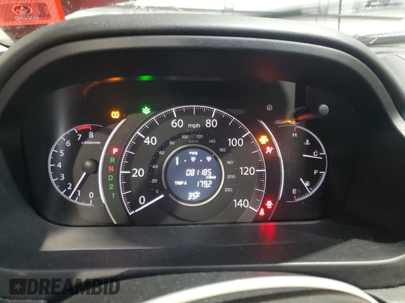 2014 Honda CR-V LX with VIN 5J6RM4H35EL041029, listed as a Copart auction lot 50498975 with 81,185 mi miles and Salvage Title. Bid and sale history available at DreamBid. Image 9.