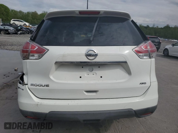 2016 Nissan Rogue S z VIN KNMAT2MV6GP707957, wystawiony jako Copart lot #55949445 z przebiegiem Nie podano mil oraz Szkoda całkowita • Salvage title. Historia ofert i sprzedaży dostępna na DreamBid. Obrazek 6.