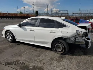 2022 Honda Civic Sedan LX with VIN 2HGFE2F2XNH522977, listed as a Copart auction lot 42727175 with 51,485 mi miles and Salvage Title. Bid and sale history available at carsss.com. Image 2.